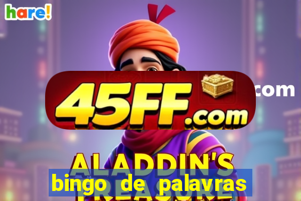 bingo de palavras cha de bebe
